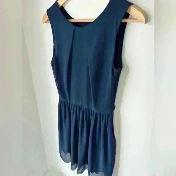 LOVE Womens Royal Blue Fit and Flare Holiday Party Dress Small Medium - Picture 4 of 15